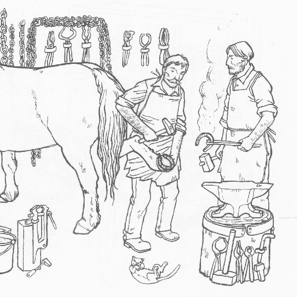 Hufschmied illustration, archaëa